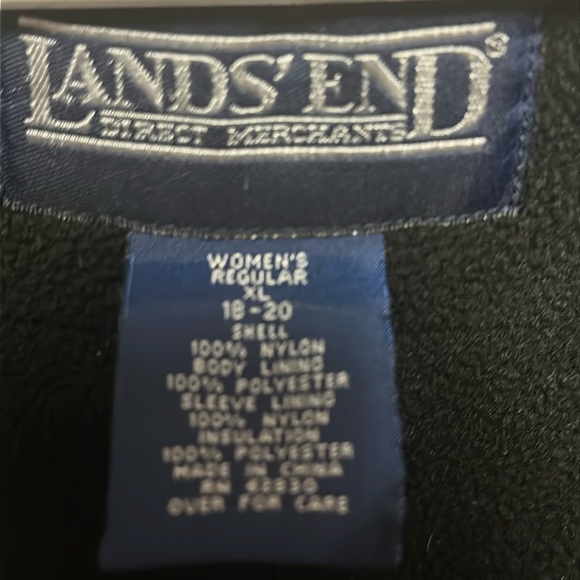 Lands End Winter Coat Red and Black - Picture 2 of 15